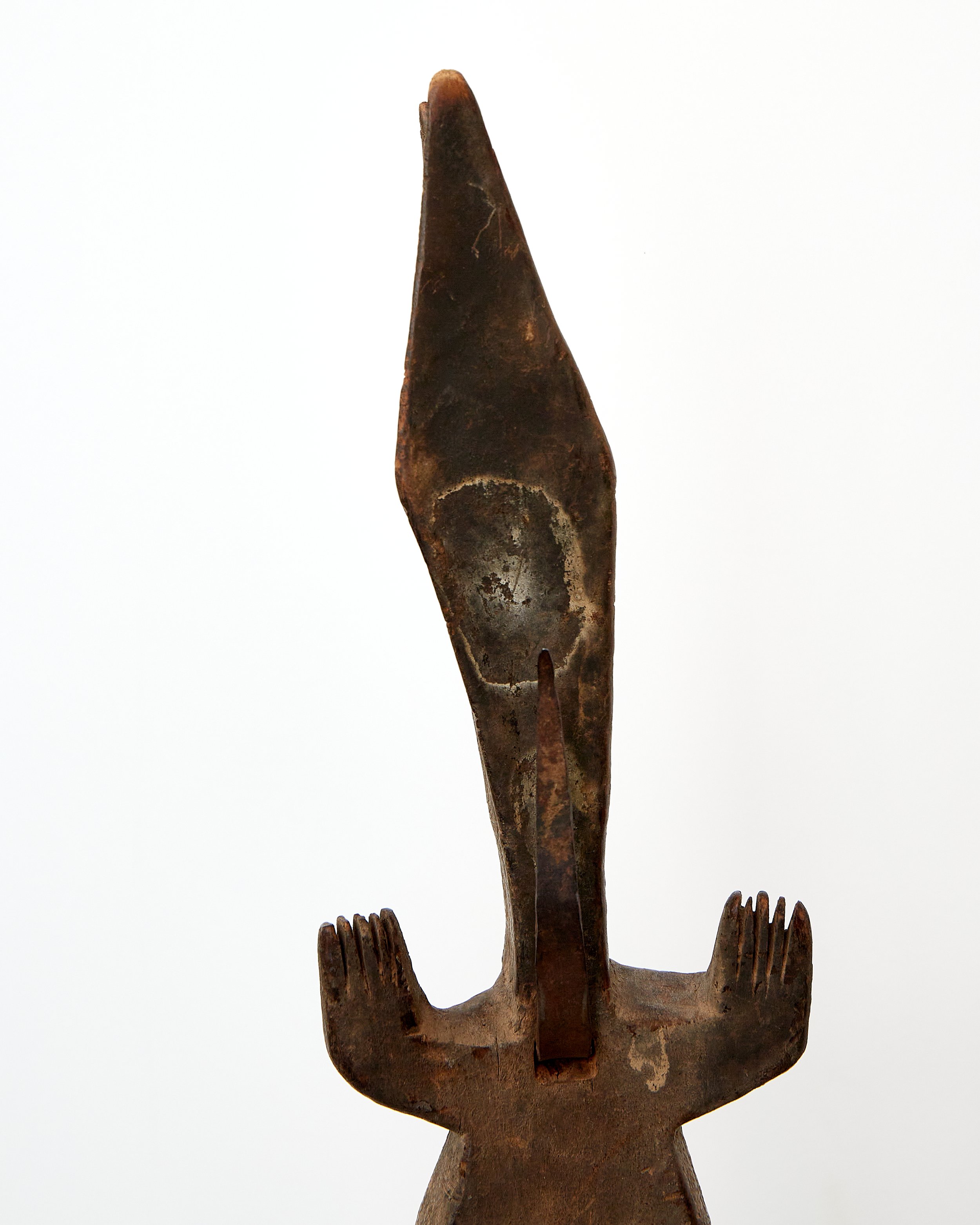 Early 20th Century Dogon Carved Wood Crocodile Granary Lock — FORM
